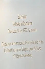 Poster do filme To Make a Revolution