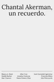 Chantal Akerman, un recuerdo movie poster