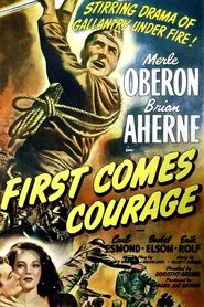 First Comes Courage movie poster