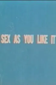 Sex as You Like It movie poster
