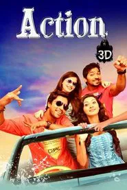 Action 3D movie poster