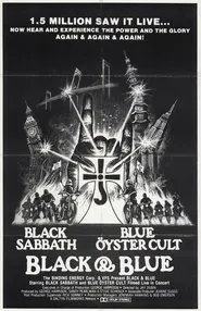 Poster do filme Black Sabbath & Blue Öyster Cult: Black and Blue