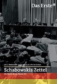 Schabowskis Zettel - Die Nacht, als die Mauer fiel movie poster