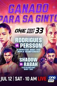 ONE Fight Night 33: Rodrigues vs. Persson movie poster