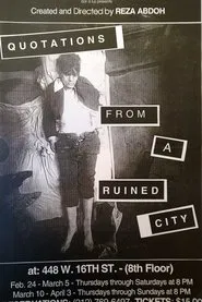 Quotations From a Ruined City movie poster