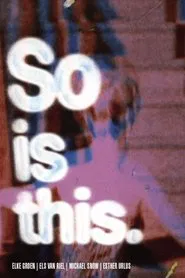 So Is This movie poster