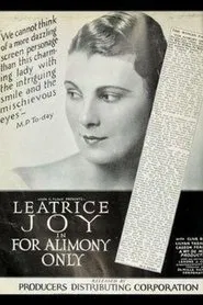 For Alimony Only movie poster