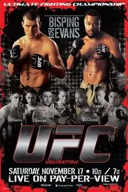 UFC 78: Validation movie poster