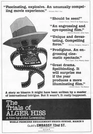 The Trials of Alger Hiss movie poster