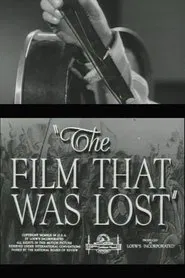 The Film That Was Lost movie poster