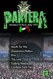 Pantera: [1992] Monsters of Rock Italy movie poster