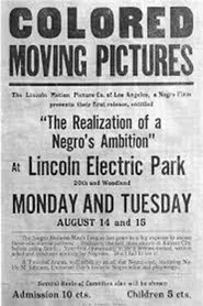 Poster do filme The Realization of a Negro's Ambition