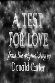 A Test for Love movie poster