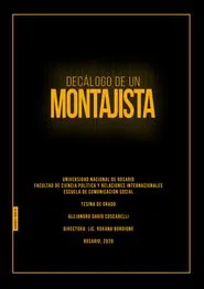 Decálogo de un montajista movie poster