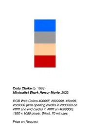 Minimalist Shark Horror Movie movie poster