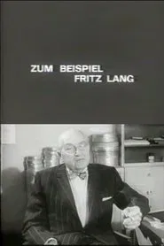 For Example Fritz Lang movie poster