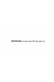 BRUTALISM movie poster