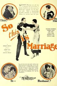 Poster do filme So This Is Marriage?