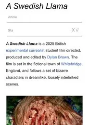 A Swedish Llama movie poster