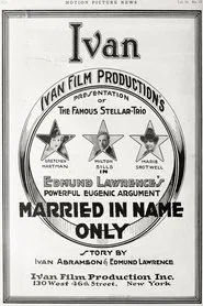 Married in Name Only movie poster