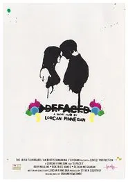 Defaced movie poster
