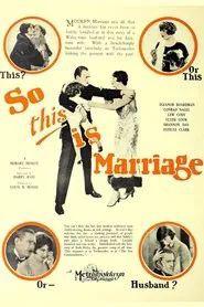 Poster do filme So This Is Marriage
