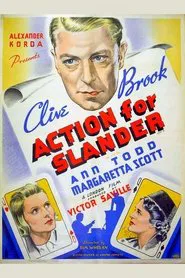 Action for Slander movie poster