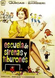 Escuela de sirenas y tiburones movie poster