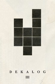Decalogue III movie poster