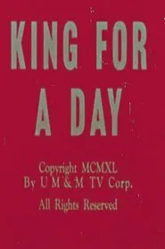 King for a Day movie poster