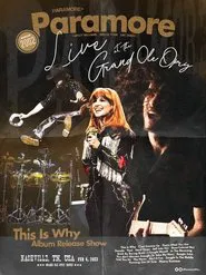 Poster do filme Paramore: Live at the Grand Ole Opry