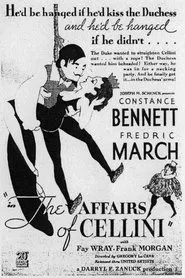 The Affairs of Cellini movie poster