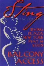 Sting Live At Irving Plaza movie poster