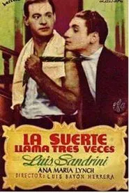 Poster do filme La suerte llama tres veces