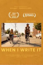 When I Write It movie poster