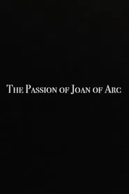 The Passion of Joan of Arc movie poster