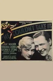 He Couldn't Take It movie poster