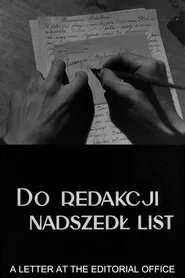 A Letter at the Editorial Office movie poster