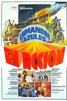 Comandos azules en acción movie poster
