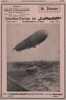 America to Europe in an Airship movie poster