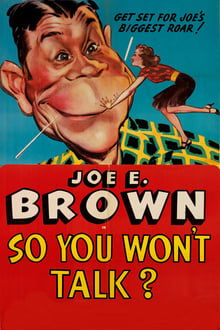 So You Won't Talk? movie poster