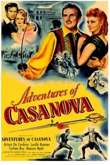 Adventures of Casanova movie poster