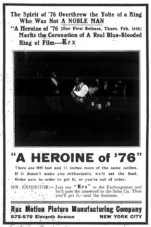 A Heroine of '76 movie poster
