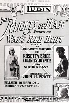 The Rights of Man: A Story of War's Red Blotch movie poster