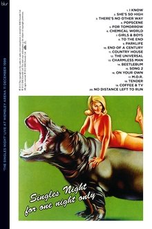 Blur: The Singles Night – Live at Wembley Arena 11 December 1999 movie poster