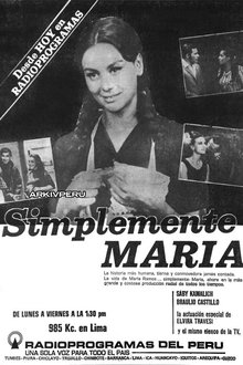Simplemente María tv show poster