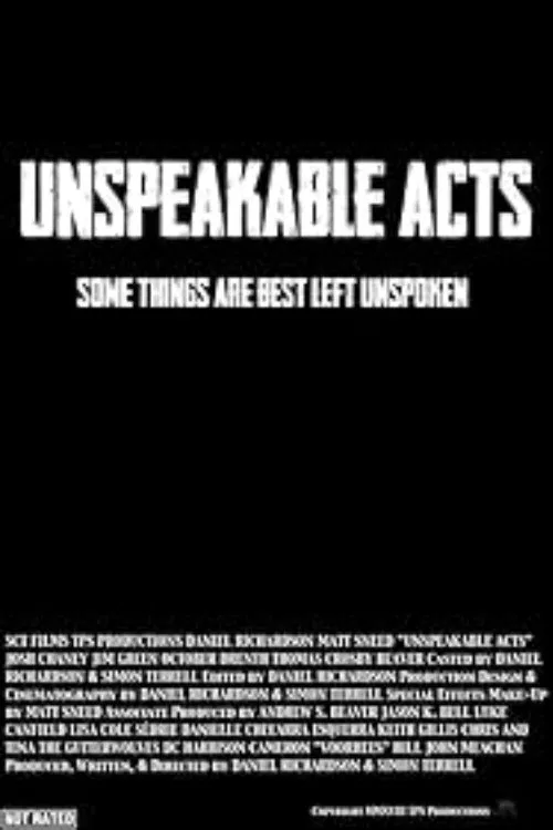 Unspeakable Acts movie poster
