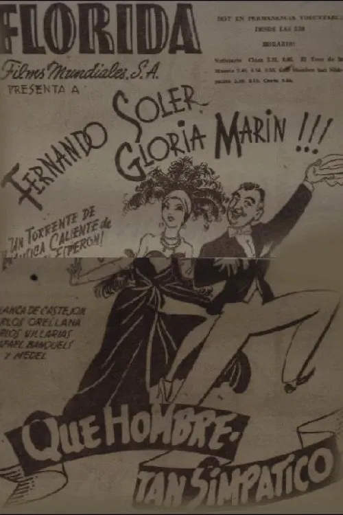 Qué hombre tan simpático movie poster