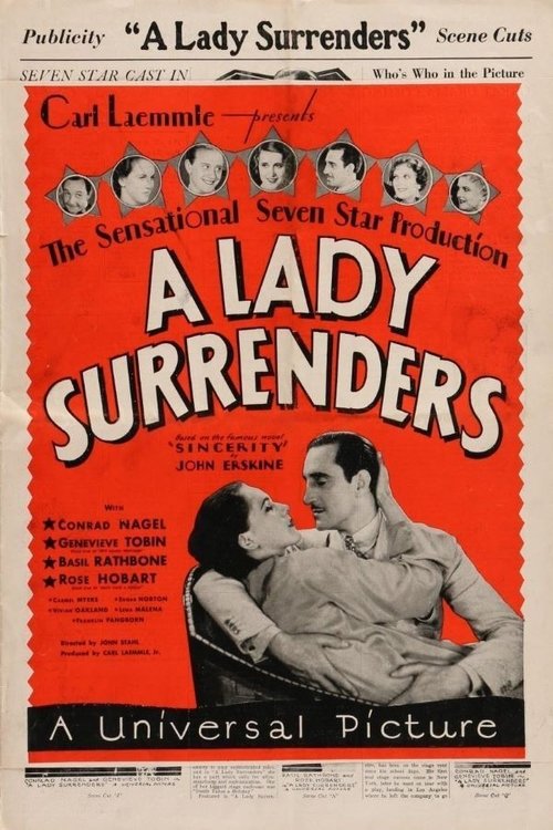 A Lady Surrenders movie poster