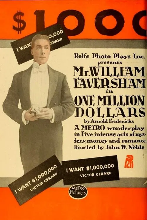 One Million Dollars movie poster